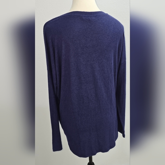 NWT size L Well Worn lightweight sweater bundle of 2 blue and red. - Picture 7 of 9